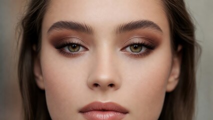 Fototapeta premium Soft focus captures a model's intense gaze