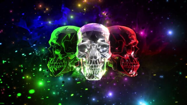 Colorful Skulls