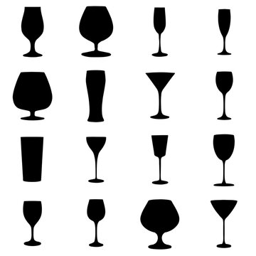 Copas para diferentes tipos de bebidas