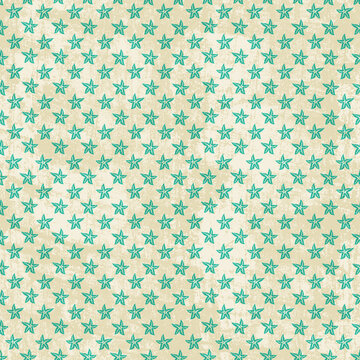 Coastal Starfish Dot Seamless Pattern