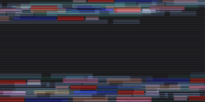 Television noise. Glitch background. TV static noise texture. Pixelated television screen backdrop . Vector illustration.