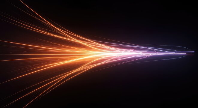 Abstract background showing the concept of broken time and temporal distortion using streaking light effects and swirling colors and flowing light, data, fiction, streaking