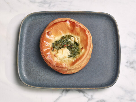 Savory pastry on a plate
