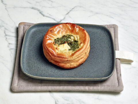 Savory pastry on a plate