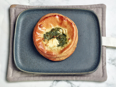 Savory pastry on a plate