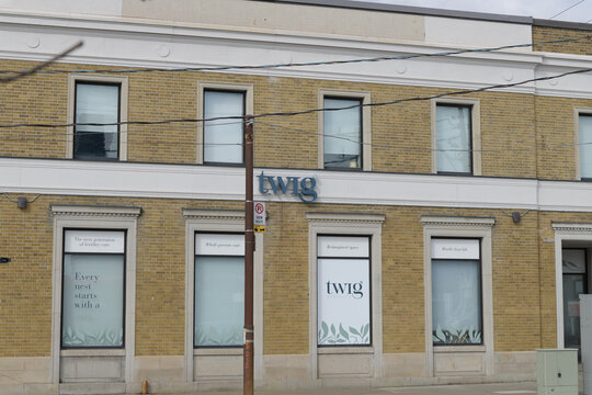 exterior building facade and sign of Twig Fertility - Midtown located at 313 Eglinton Av W, Toronto