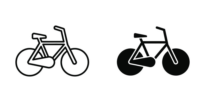 Comparison of a traditional road bicycle and a fixed-gear track bicycle