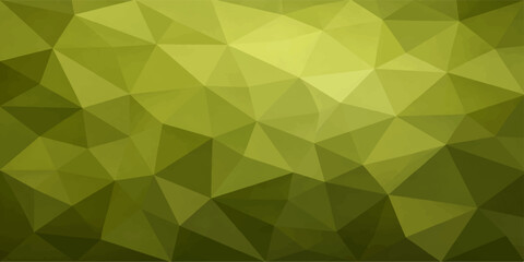Obraz premium Geometric abstract art featuring a mesmerizing array of green triangles forming a textured, patterned design, showcasing a play of light and shadow in a unique digital art piece.