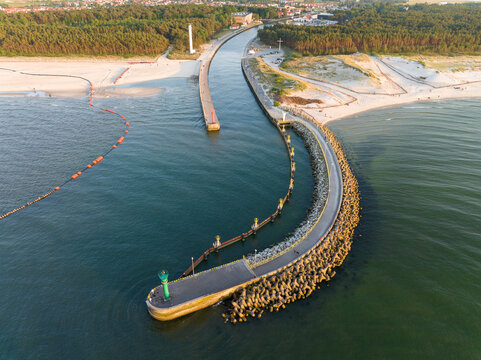 Łeba. Baltic sea. 