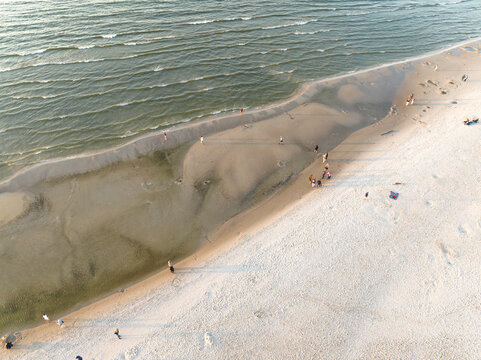 Łeba. Baltic sea. 