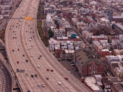 aerial view of highway I95