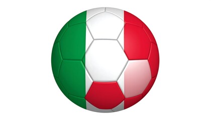 Fototapeta premium Italian Soccer Ball - A Symbol of National Pride and Sport.