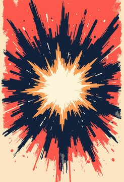 action manga impact badge, but reimagined Scherenschnitte black paper cutting aesthetic Intense, highly detailed radiating black ink lines converging jagged central white explosion shape No text