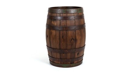 Fototapeta premium Weathered Oak Barrel for Pirate Ship Decor