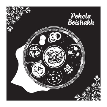 Traditional Pohela Boishakh Thali showcasing festive Bengali cuisine