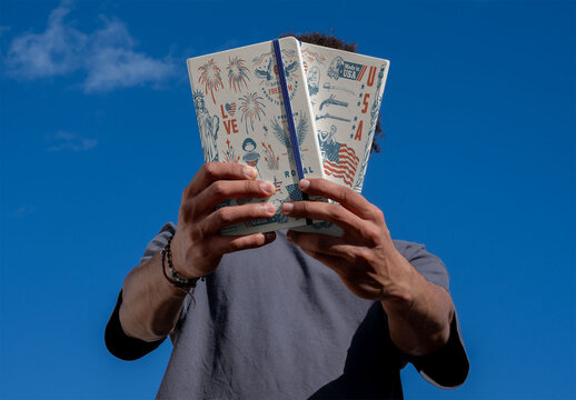 Mockup of Book Cover Front and Back