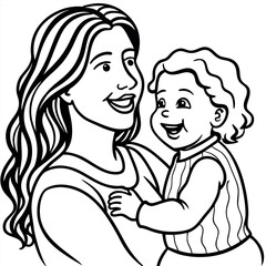 Obraz premium A black-and-white-sketch-in-a-detailed-and-express. 