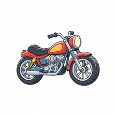 Obraz premium motorcycle on white background