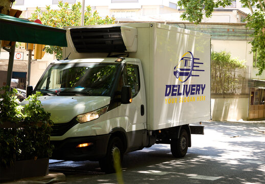 City Street Delivery Truck