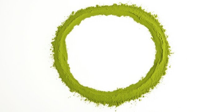 High-quality Japanese matcha tea powder with fine grains, promoting natural health benefits and eco-friendly farming practices. Pure ingredients in green packaging for sustainable wellness.