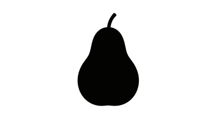 Simple black pear shape stands out as a striking silhouette © Sh Studio