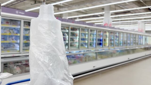 Choosing food from shelf at the supermarket,vegetables in the grocery section, Grocery stores 