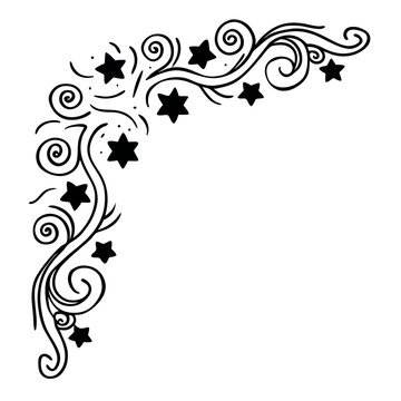 A simple yet mysterious galaxy line art. 