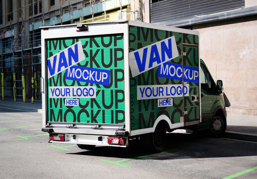 Truck Parked for Delivery in Barcelona