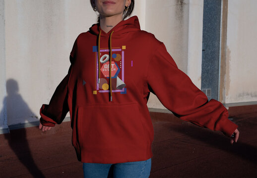 Unisex oversized hooded sweater