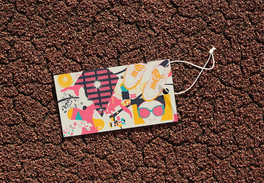 Blank Hang Tag Mockup