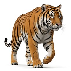 Obraz premium tiger isolated on white background