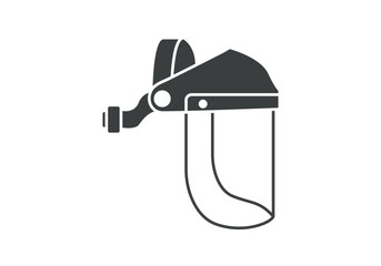 Máscara de protección facial industrial con pantalla transparente y arnés ajustable 