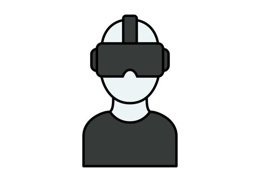 Persona con casco de realidad virtual puesto