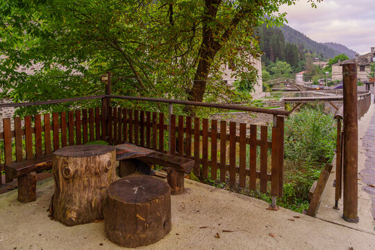 Seating place, in Shiroka Laka