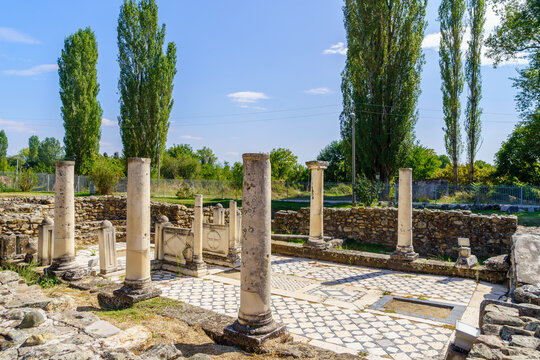Ruins of the ancient roman city Heraclea Lyncestis