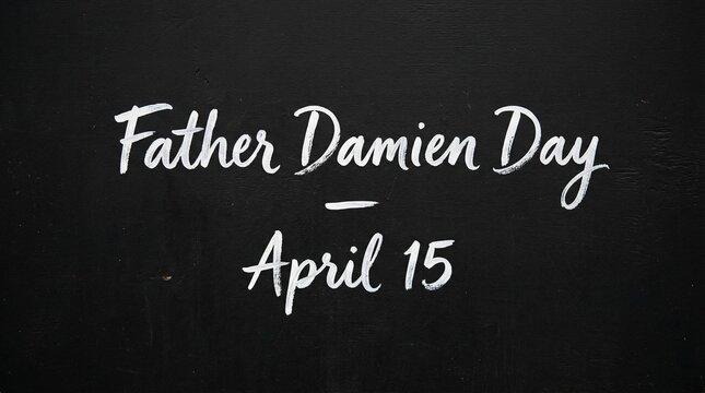 Father Damien Day April 15