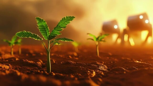 Growing plants on mars with advanced robotics and technology