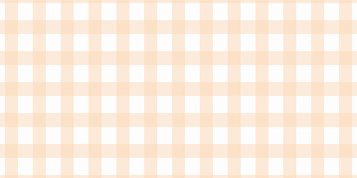 Halloween checkered tablecloth with orange plaid pattern background. Flat vector illustration isolated