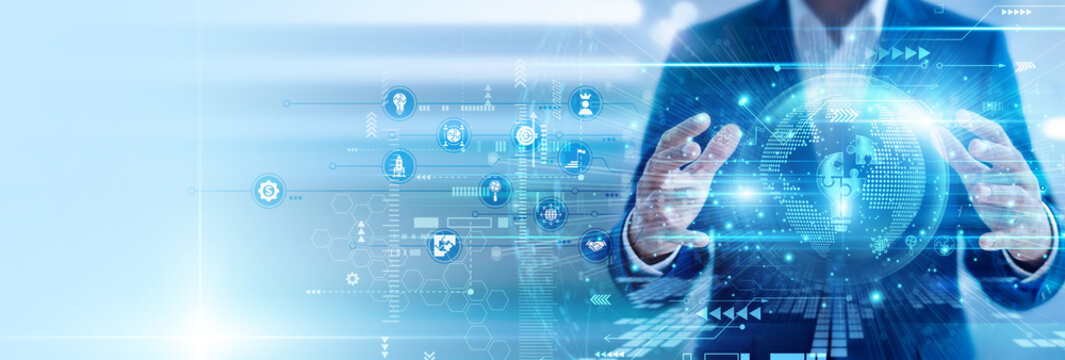 Business consultant expert hands hold tablet solutions strategy solving complex problems. Professional delivering innovative ideas and improving business performance through effective solutions.