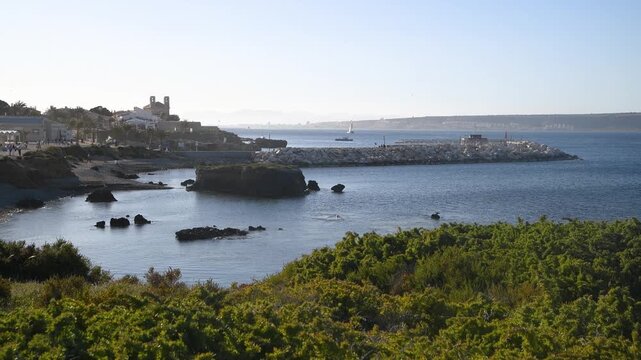 Mediterranean Paradise Tabarca Island &ndash; Beaches, Church and Port with Boats Alicante