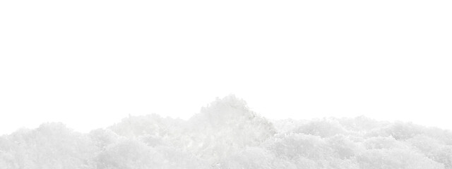 Pile of white snow on transparent background © New Africa