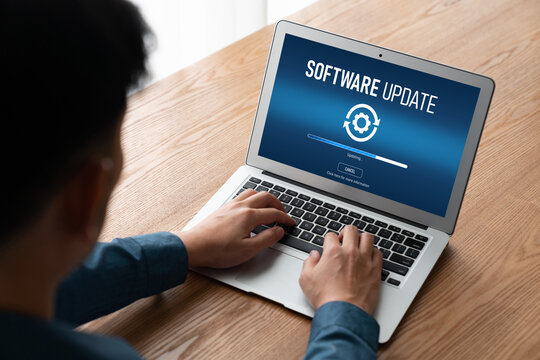 Software update on computer for modish version of device software upgrade