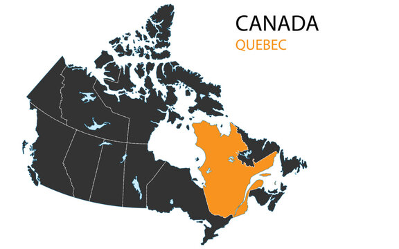 Canada png map with provinces, Canada province map, Canada Quebec