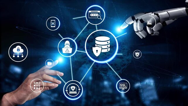 Data privacy and cyber security icons show encryption, data privacy safeguards, and cyber security defense. Data privacy ensures cyber security protection and access control. Funnel