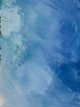 Abstract Oil Painting Texture on Canvas, Impasto Artistic Background with Brushstrokes