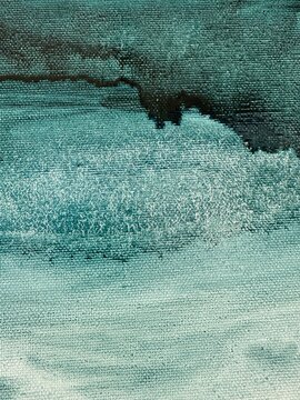 Abstract Watercolor Texture on Canvas Paper, Hand-painted Artistic Background