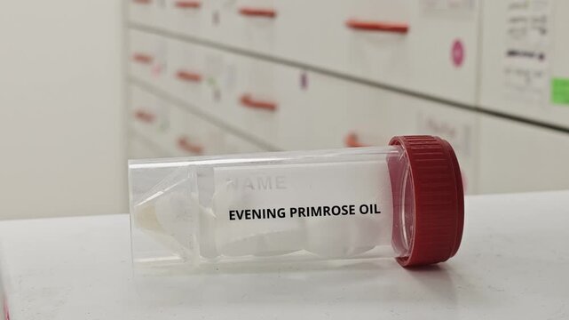 EVENING PRIMROSE OIL capsules used to support skin health and hormonal balance a gamma linolenic acid source