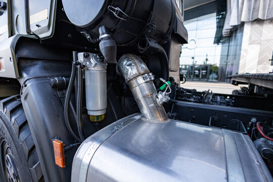 Military equipment and army equipment.. Indepth perspective on military transport vehicle engine components and environment. Detailed inspection of army military vehicle engine features