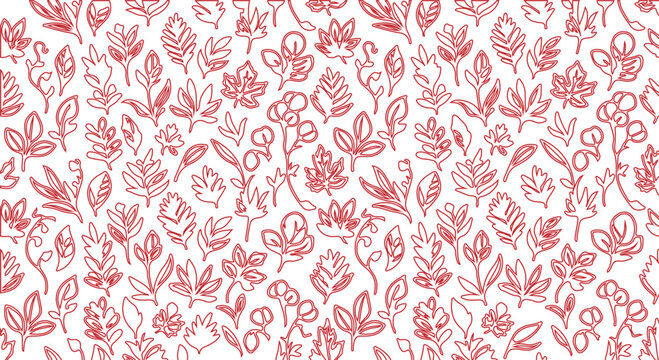 seamless pattern with red hearts