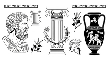 Obraz premium ancient greek vase
